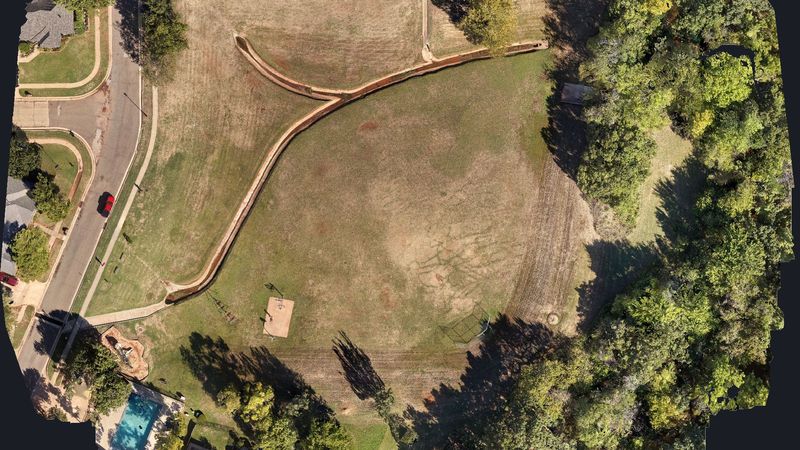 Interactive 3D model of a stormwater detention basin captured by drone
