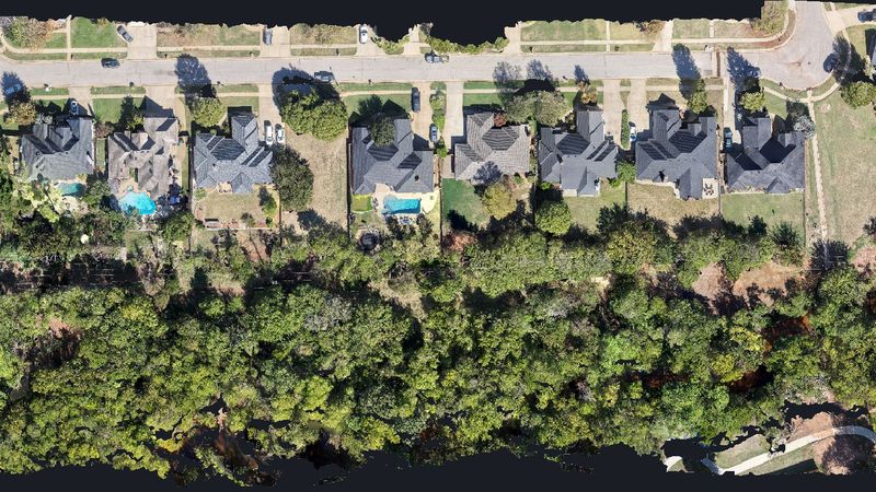 Interactive 3D model of a distribution line right-of-way through a residential easement